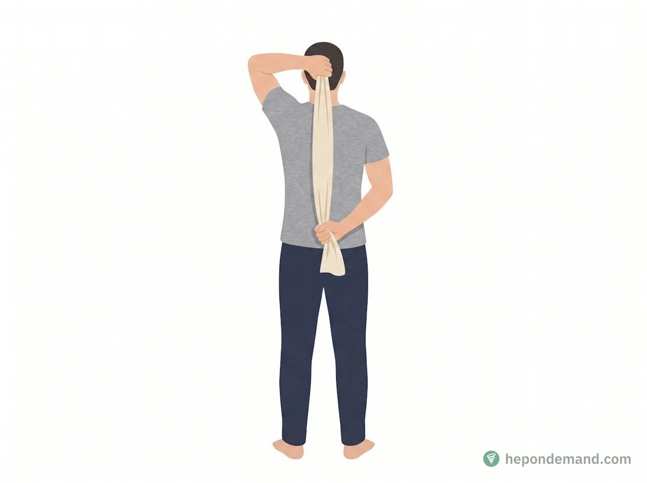 Towel Internal Rotation Stretch